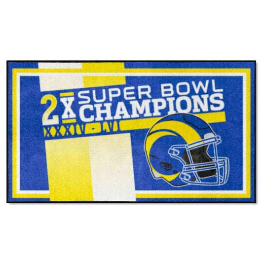 NFL - Los Angeles Rams Dynasty 3ft. x 5ft. Plush Area Rug - Los Angeles Rams