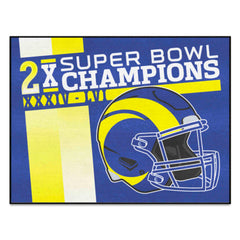 NFL - Los Angeles Rams Dynasty Starter Mat Accent Rug - 19in. x 30in. - Los Angeles Rams