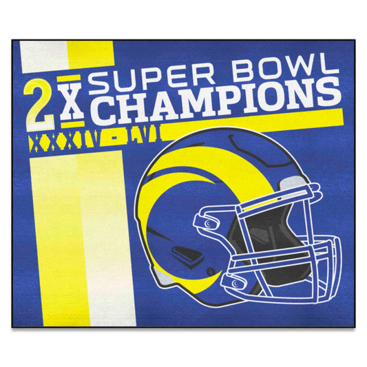 NFL - Los Angeles Rams Dynasty Tailgater Rug - 5ft. x 6ft.