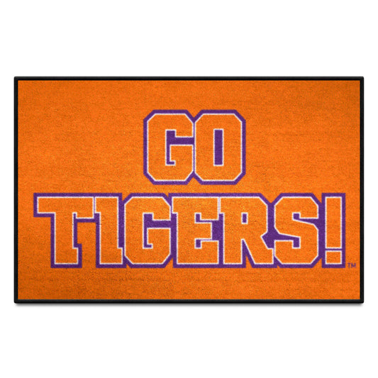 Clemson Starter Mat Accent Rug - 19in. x 30in. Slogan Design