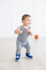 Heather Gray Tank One-Piece Jogger