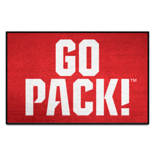 NC State Starter Mat Accent Rug - 19in. x 30in. Slogan Design