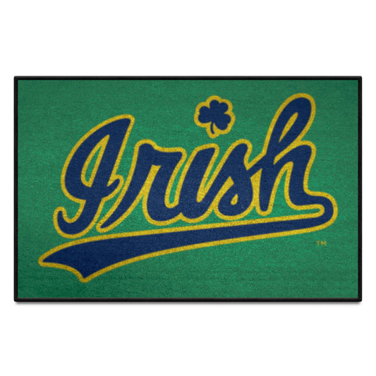 Notre Dame Starter Mat Accent Rug - 19in. x 30in. Slogan Design