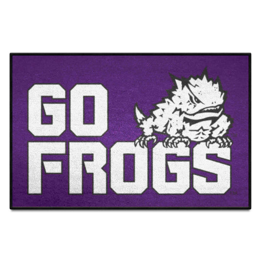 TCU Horned Frogs Starter Mat Accent Rug - 19in. x 30in. Slogan Starter Mat