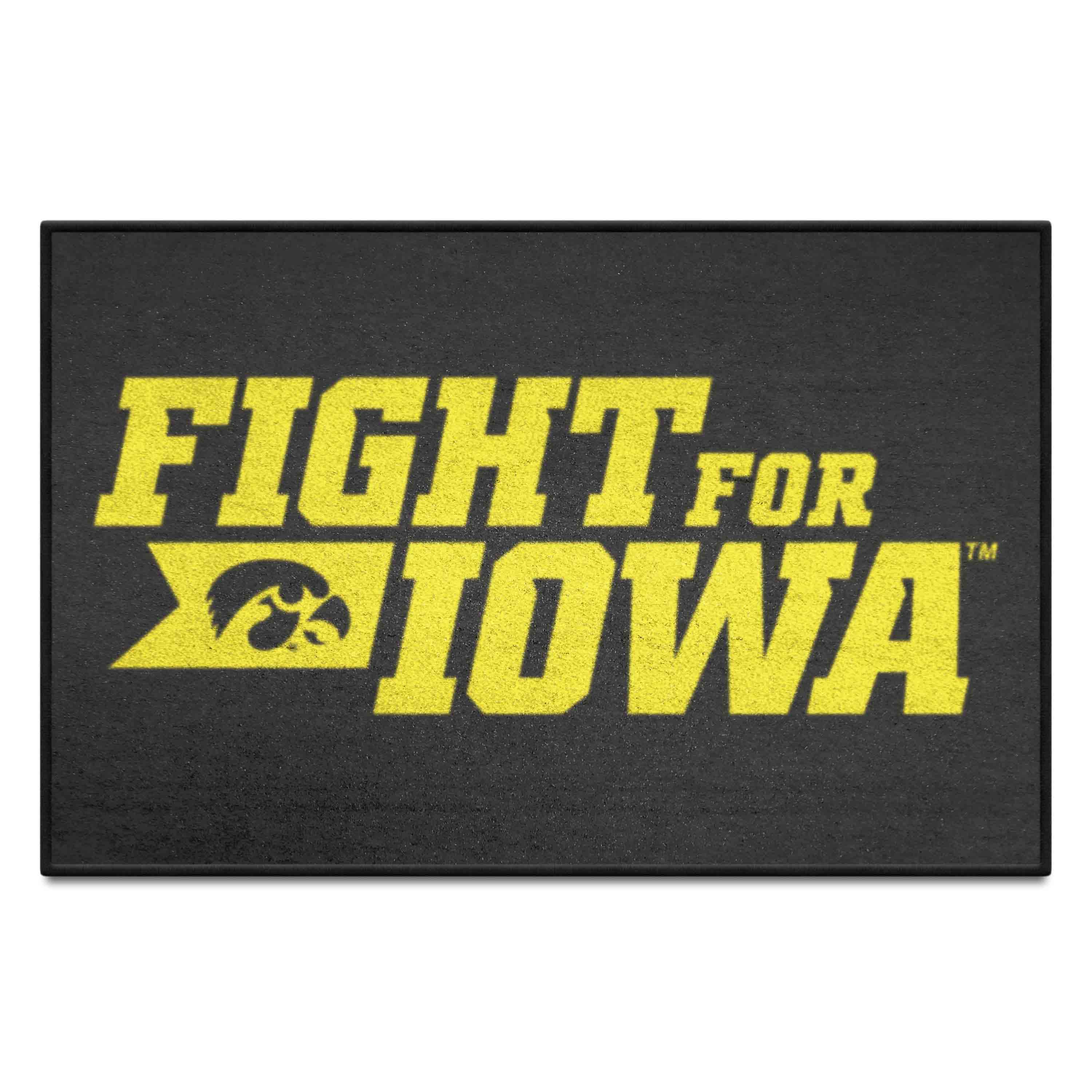 Iowa Hawkeyes Starter Mat Accent Rug - 19in. x 30in. Slogan Starter Mat