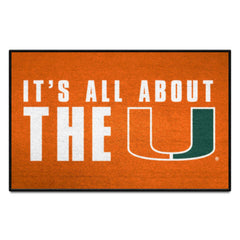 Miami Starter Mat Accent Rug - 19in. x 30in. Slogan Design - Miami