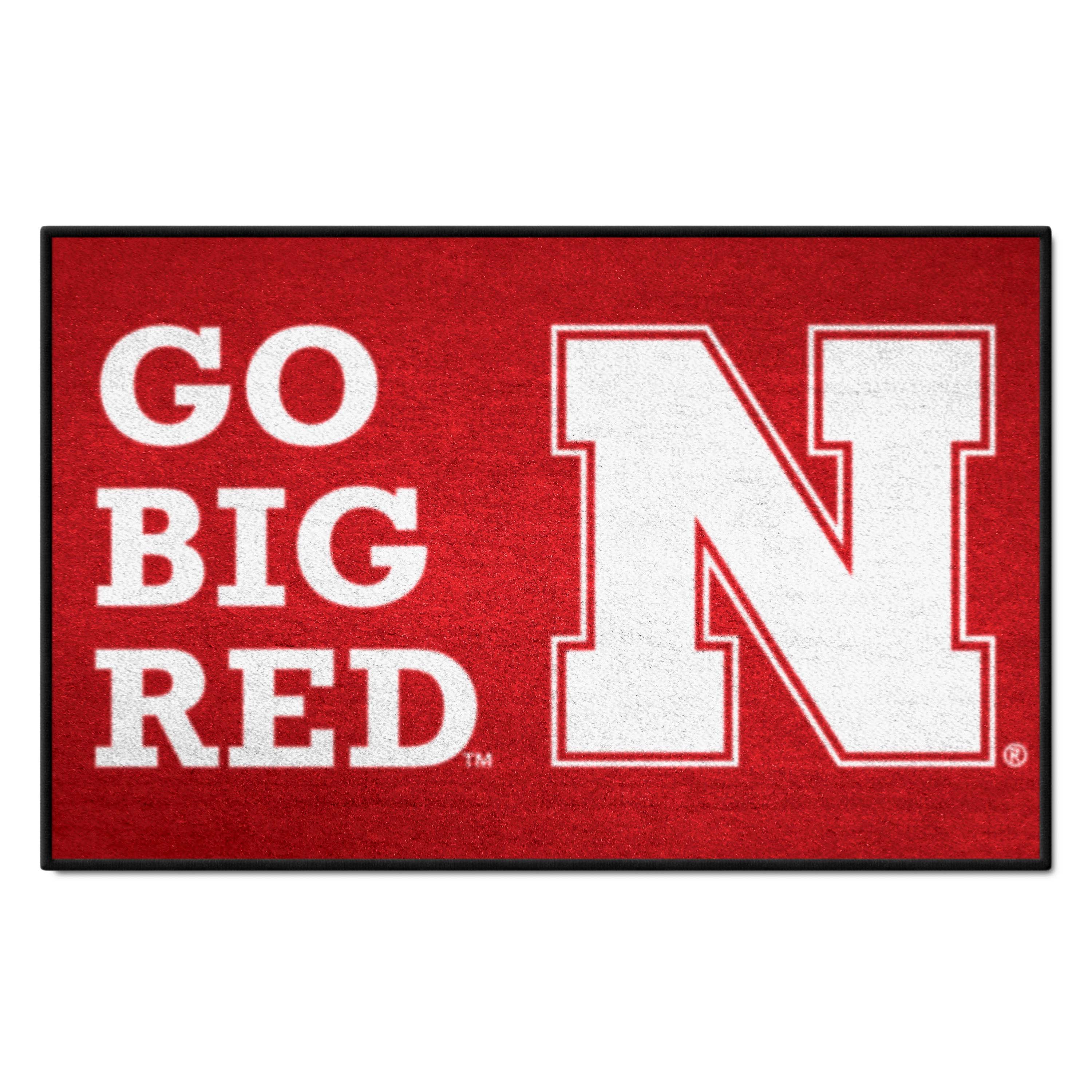 Nebraska Cornhuskers Starter Mat Accent Rug - 19in. x 30in. Slogan Starter Mat - Nebraska