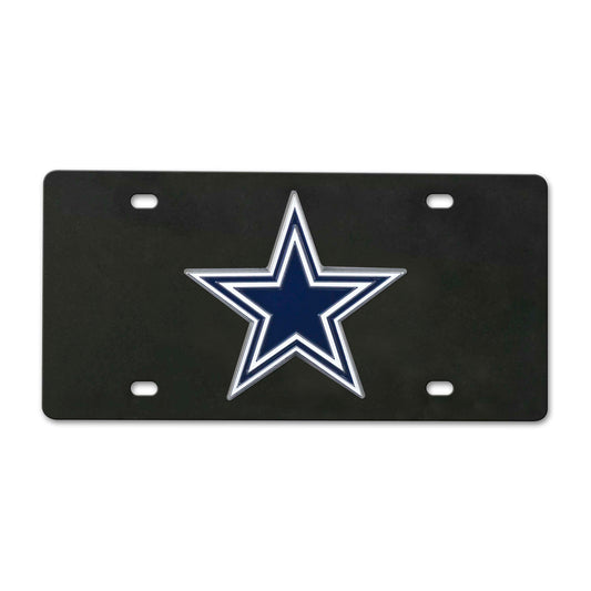 Dallas Cowboys 3D Black License Plate - Dallas Cowboys