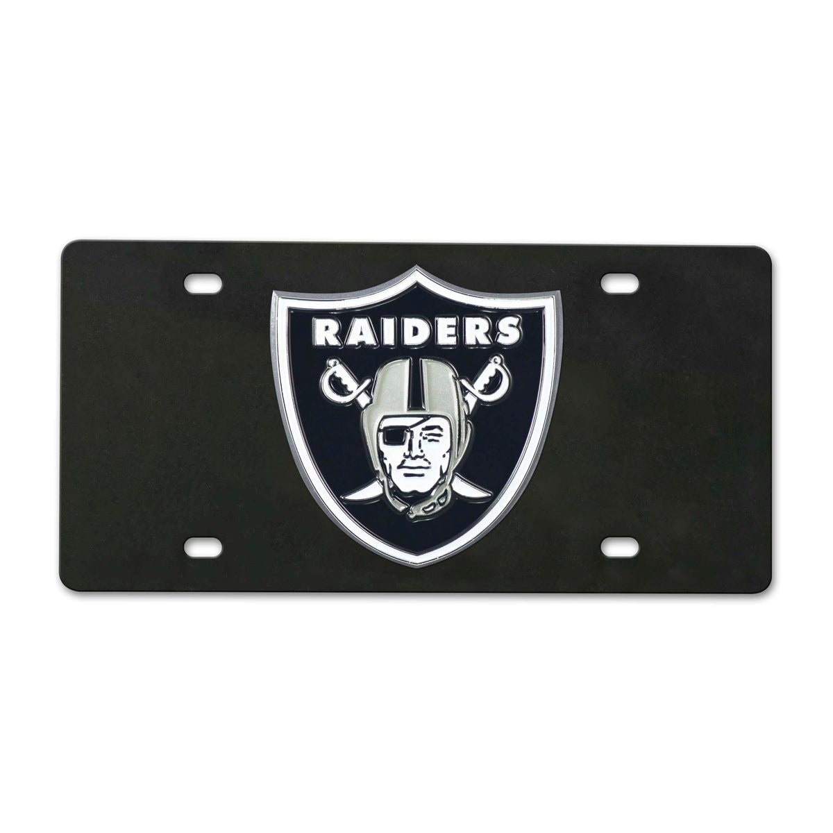 Las Vegas Raiders 3D Black License Plate - Las Vegas Raiders