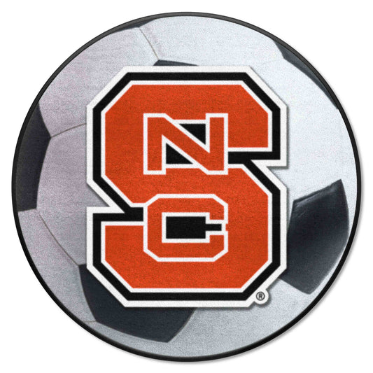 NC State Wolfpack Soccer Ball Rug - 27in. Diameter, NSC Logo - NC State