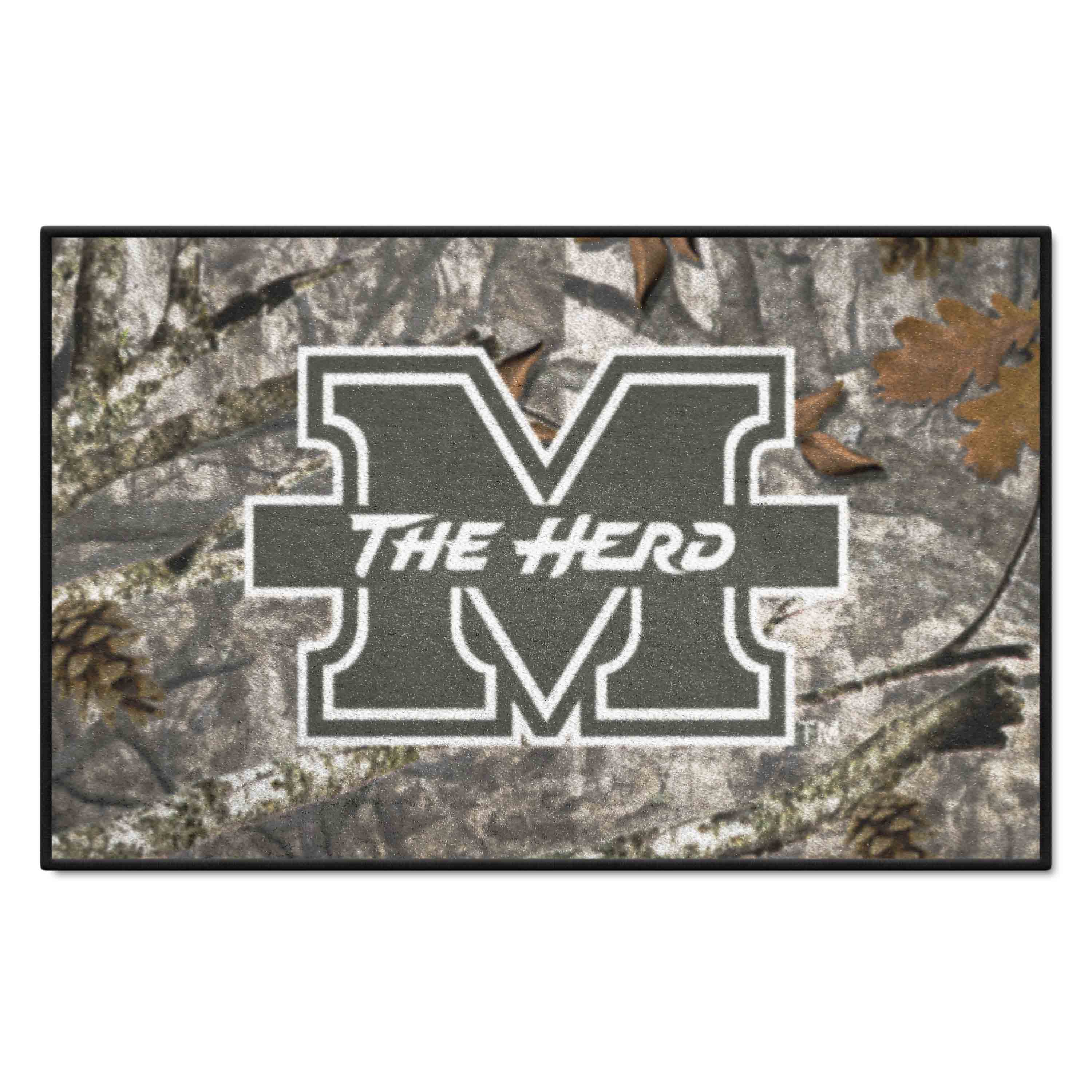 Marshall Thundering Herd Camo Starter Mat Accent Rug - 19in. x 30in.