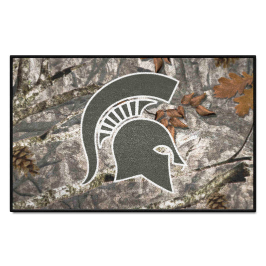 Michigan State Spartans Camo Starter Mat Accent Rug - 19in. x 30in.