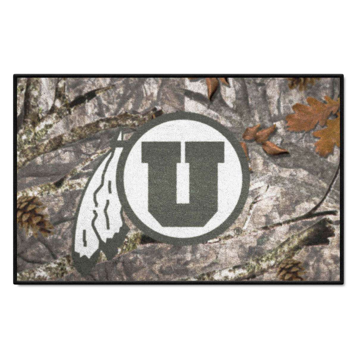 Utah Utes Camo Starter Mat Accent Rug - 19in. x 30in.