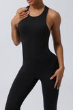 Crisscross Wide Strap Sleeveless Jumpsuit - Flyclothing LLC