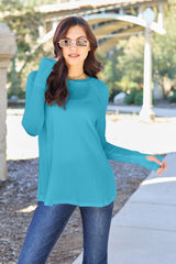 Basic Bae Full Size Round Neck Long Sleeve T-Shirt - Flyclothing LLC