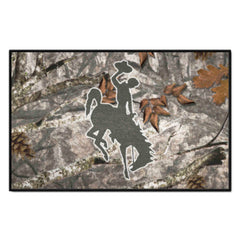 Wyoming Cowboys Camo Starter Mat Accent Rug - 19in. x 30in.