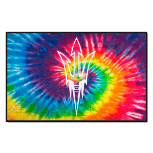 Arizona State Sun Devils Tie Dye Starter Mat Accent Rug - 19in. x 30in.