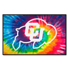 Colorado Buffaloes Tie Dye Starter Mat Accent Rug - 19in. x 30in. - Colorado