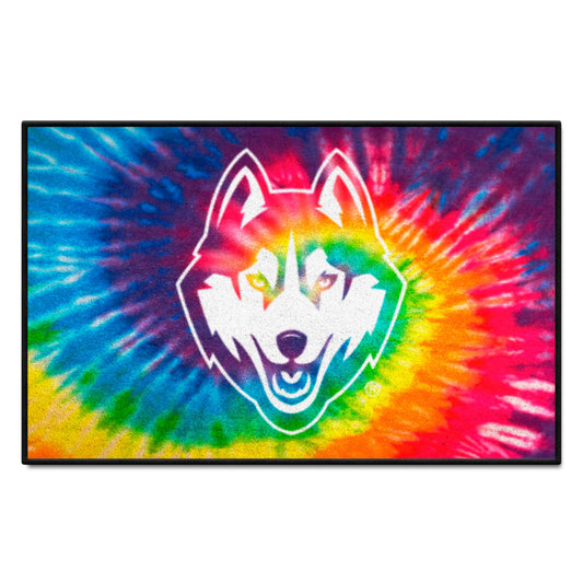 UConn Huskies Tie Dye Starter Mat Accent Rug - 19in. x 30in.