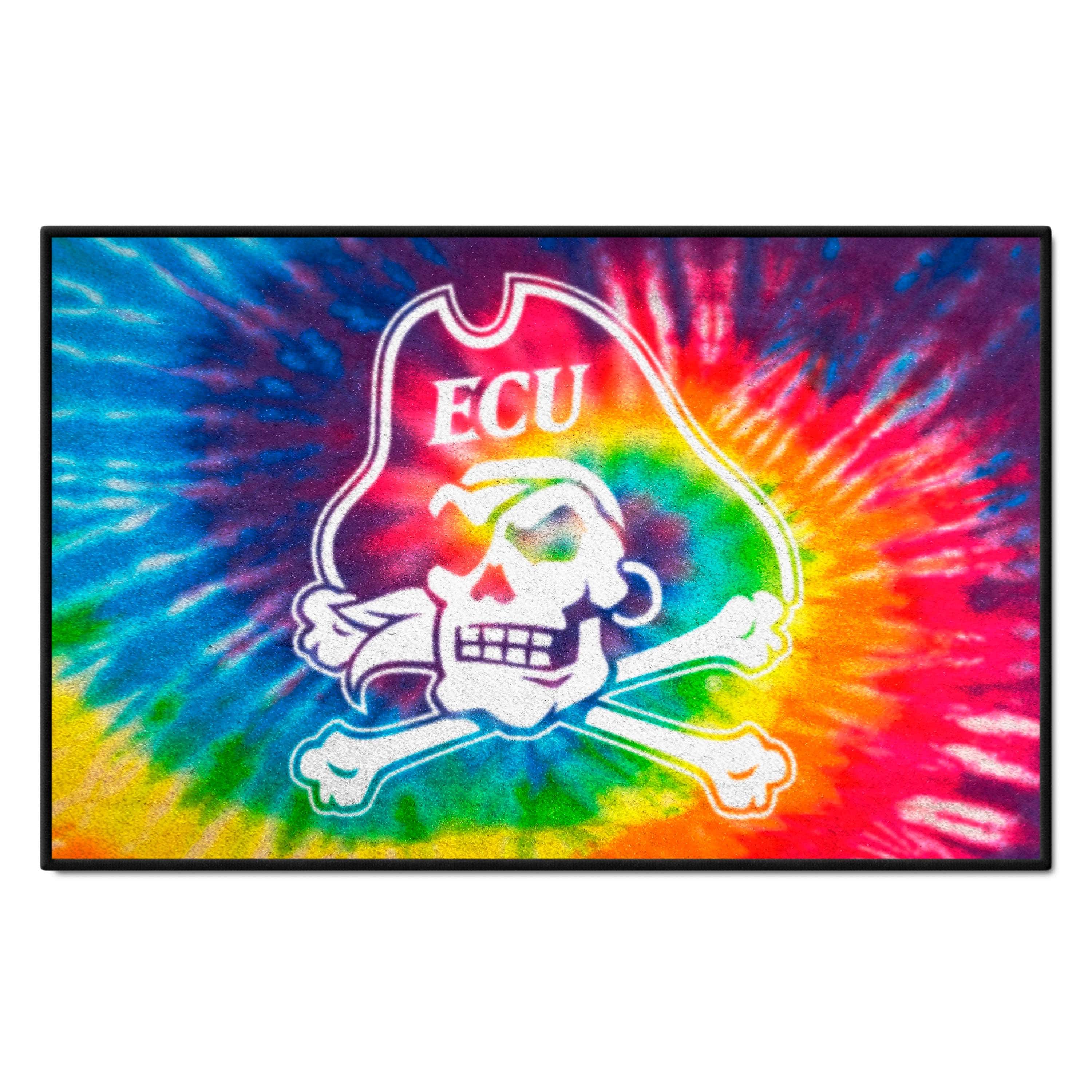 East Carolina Pirates Tie Dye Starter Mat Accent Rug - 19in. x 30in.