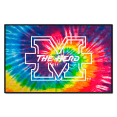 Marshall Thundering Herd Tie Dye Starter Mat Accent Rug - 19in. x 30in.