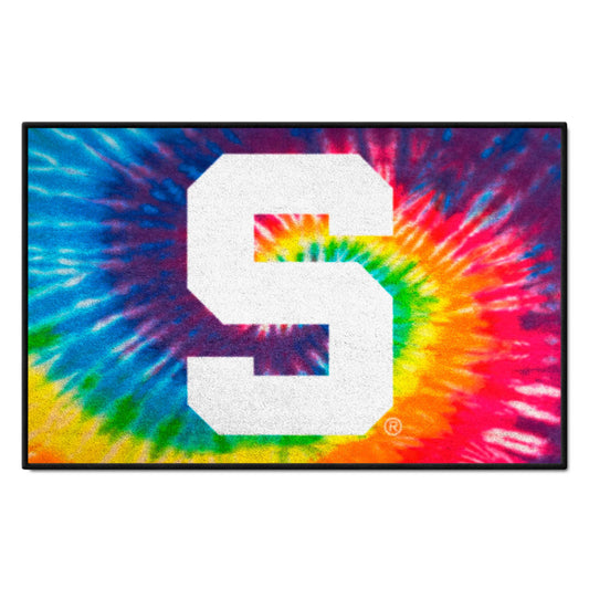 Michigan State Spartans Tie Dye Starter Mat Accent Rug - 19in. x 30in.