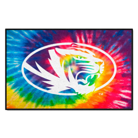 Missouri Tigers Tie Dye Starter Mat Accent Rug - 19in. x 30in.