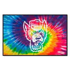 NC State Wolfpack Tie Dye Starter Mat Accent Rug - 19in. x 30in.