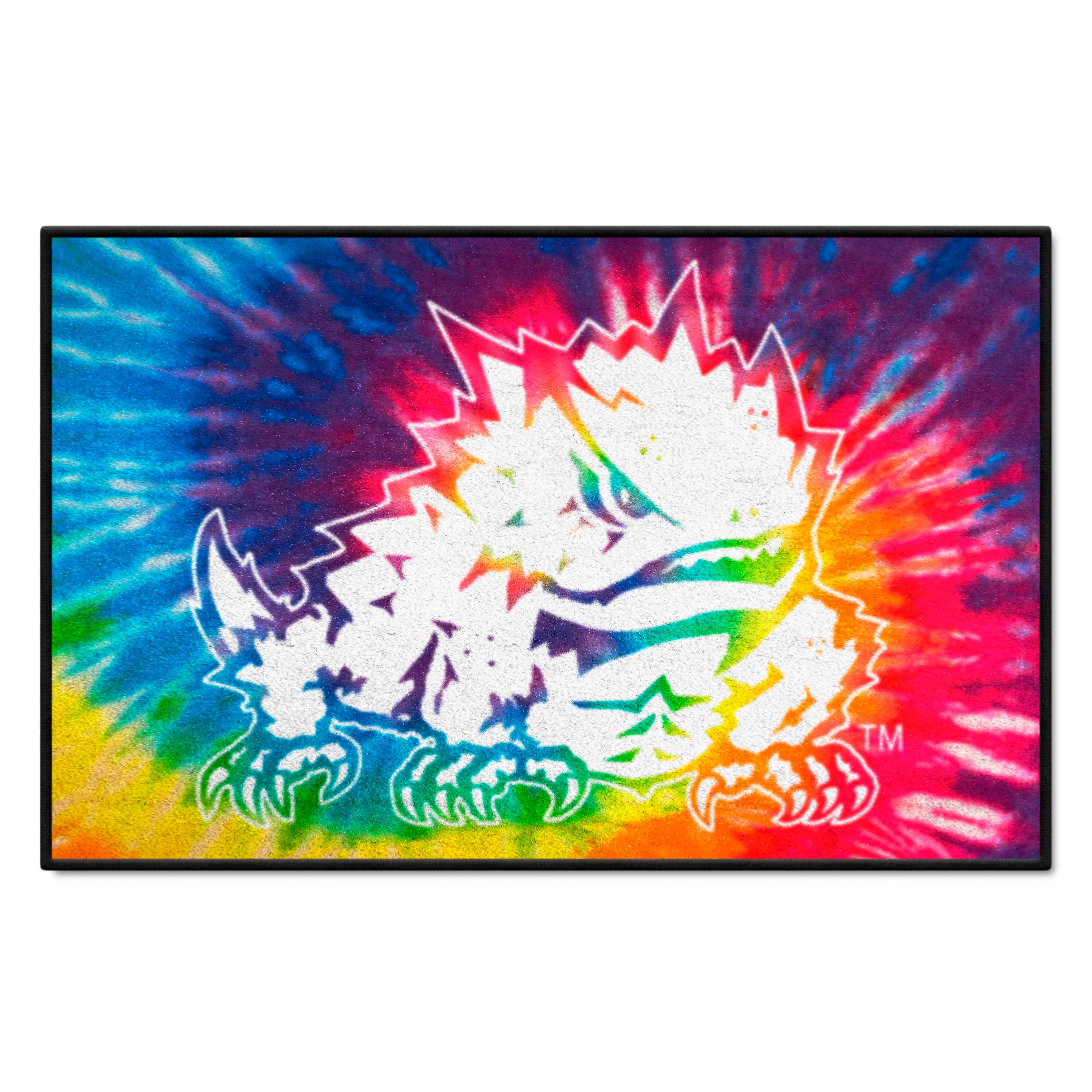 TCU Horned Frogs Tie Dye Starter Mat Accent Rug - 19in. x 30in.