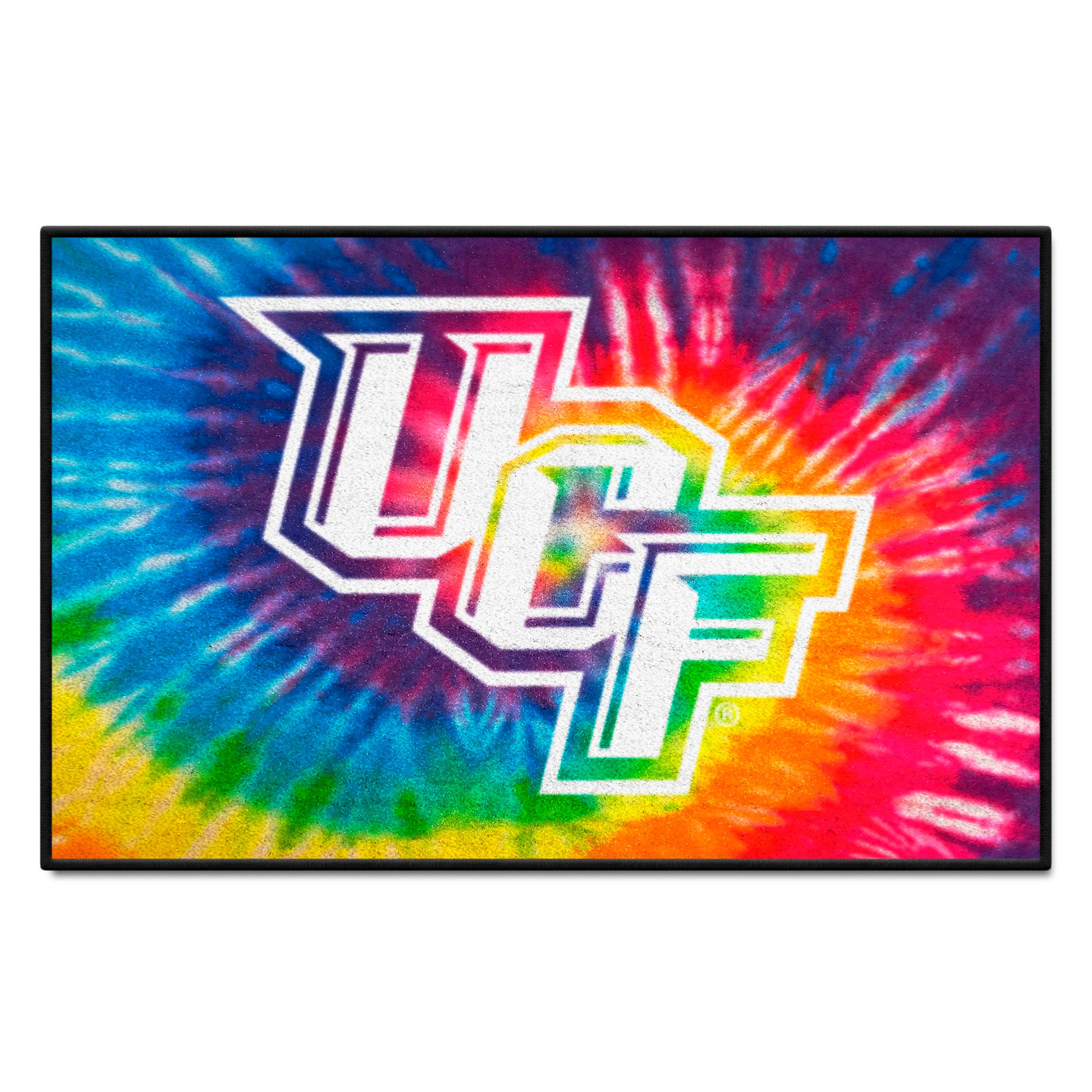 Central Florida Knights Tie Dye Starter Mat Accent Rug - 19in. x 30in.