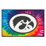 Iowa Hawkeyes Tie Dye Starter Mat Accent Rug - 19in. x 30in.