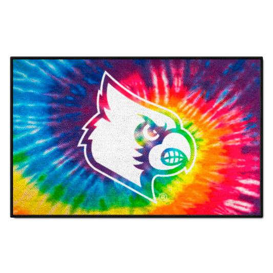 Louisville Cardinals Tie Dye Starter Mat Accent Rug - 19in. x 30in.