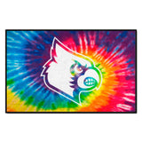 Louisville Cardinals Tie Dye Starter Mat Accent Rug - 19in. x 30in.