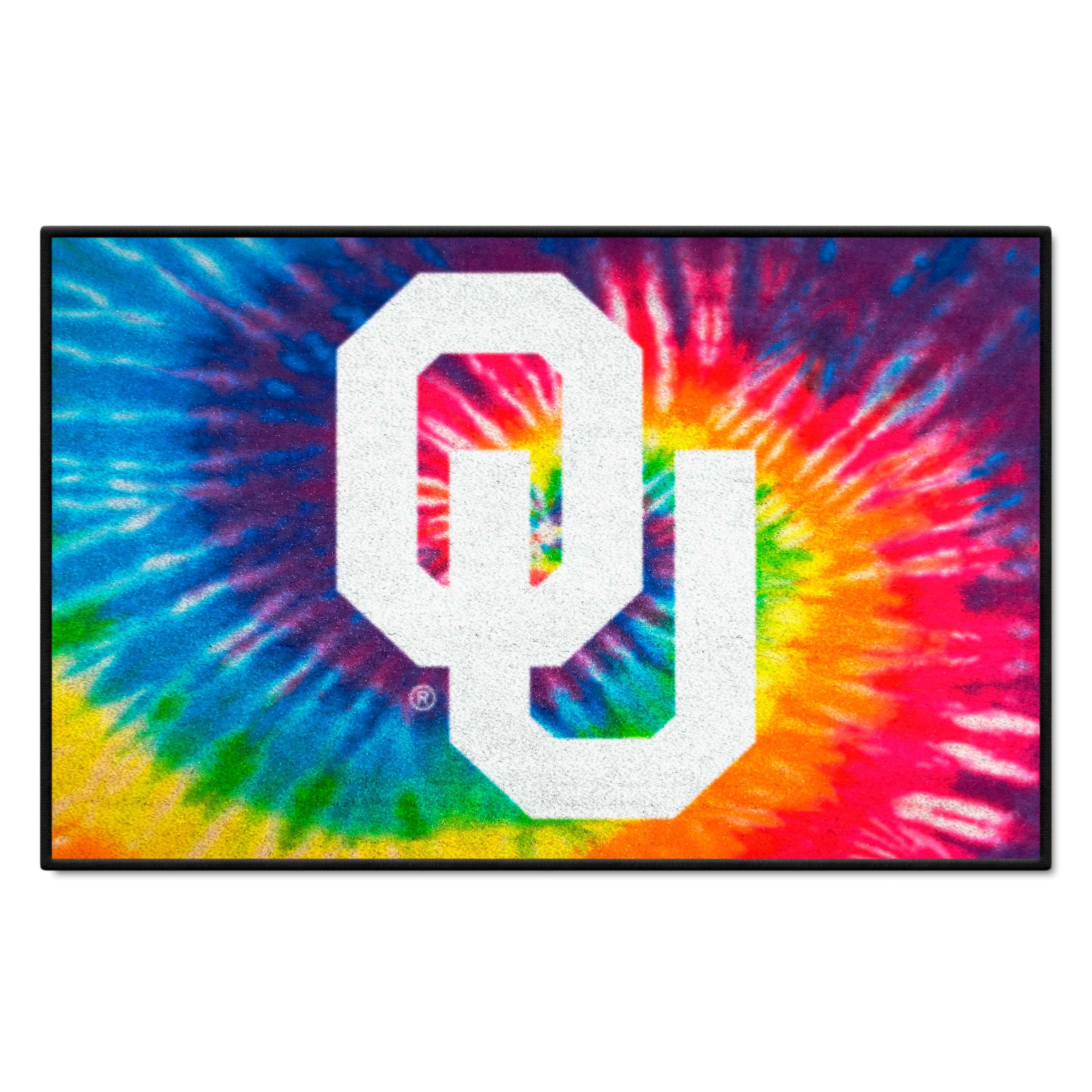 Oklahoma Sooners Tie Dye Starter Mat Accent Rug - 19in. x 30in.