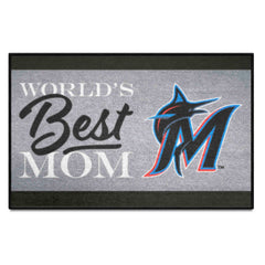 Miami Marlins World's Best Mom Starter Mat Accent Rug - 19in. x 30in.