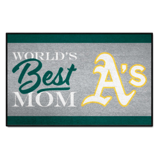 Oakland Athletics World's Best Mom Starter Mat Accent Rug - 19in. x 30in. - Oakland Athletics