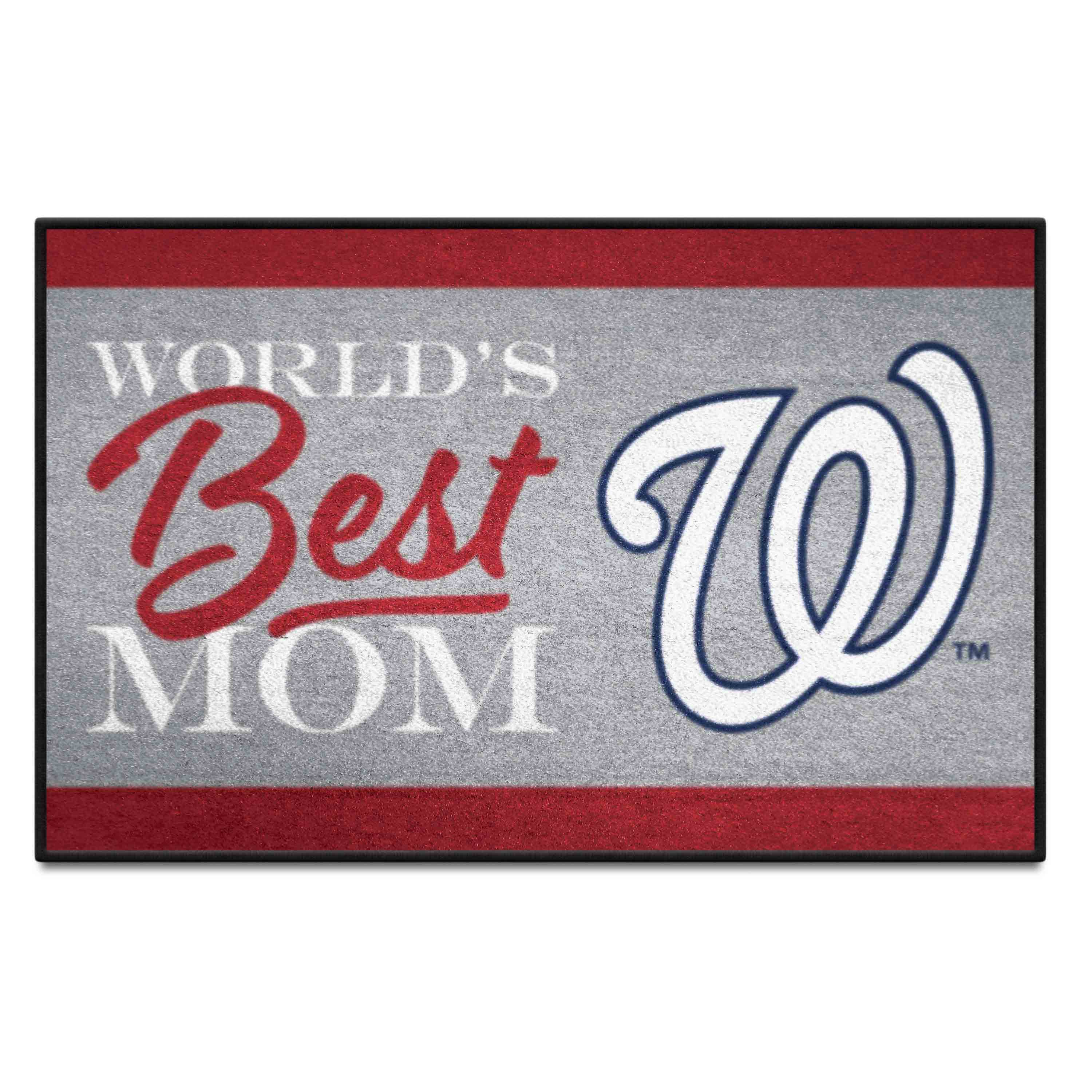 Washington Nationals World's Best Mom Starter Mat Accent Rug - 19in. x 30in.