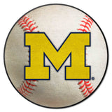 Michigan Wolverines Baseball Rug - 27in. Diameter