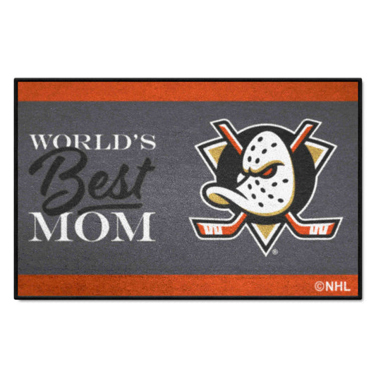 Anaheim Ducks World's Best Mom Starter Mat Accent Rug - 19in. x 30in.