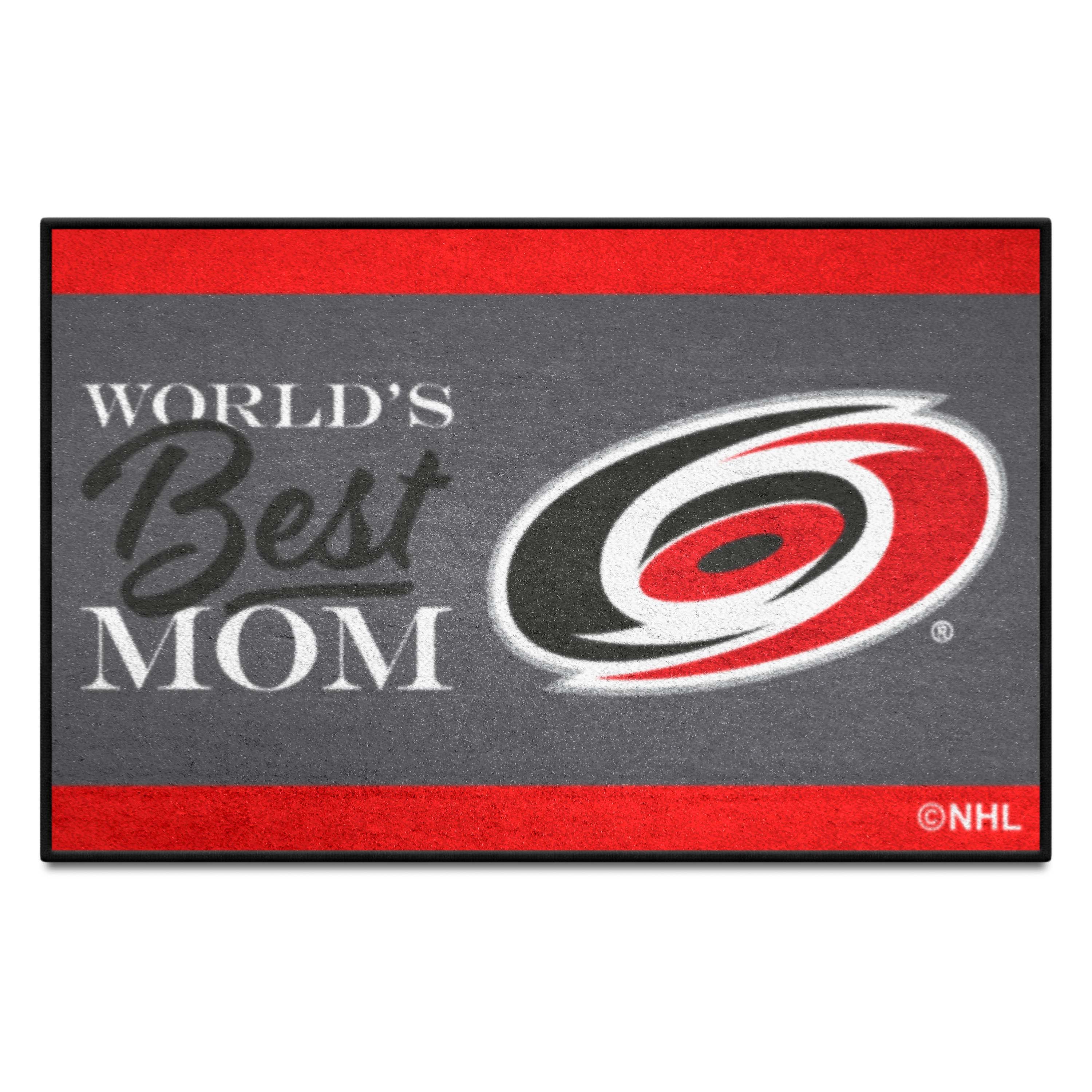 Carolina Hurricanes World's Best Mom Starter Mat Accent Rug - 19in. x 30in.