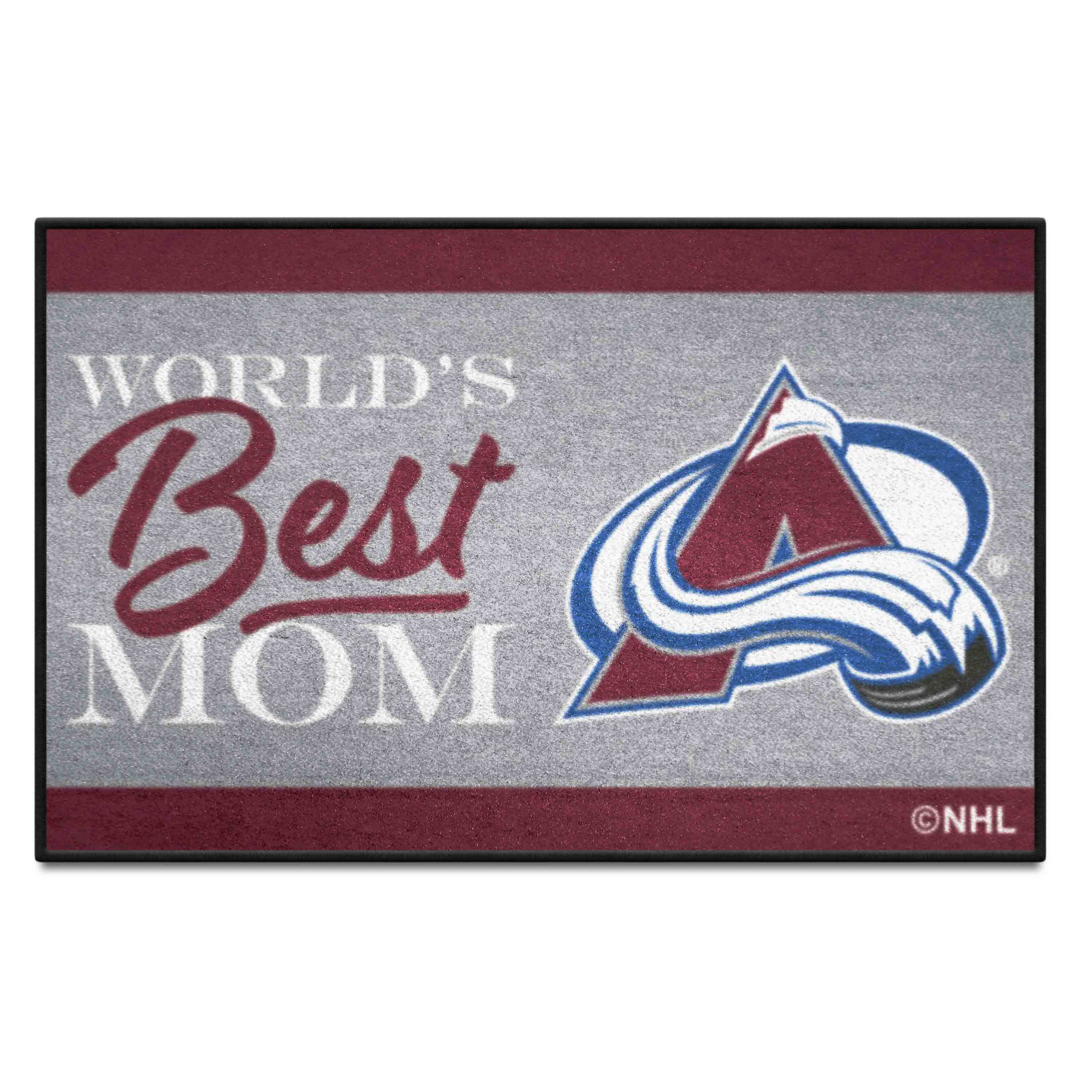 Colorado Avalanche World's Best Mom Starter Mat Accent Rug - 19in. x 30in. - Colorado Avalanche