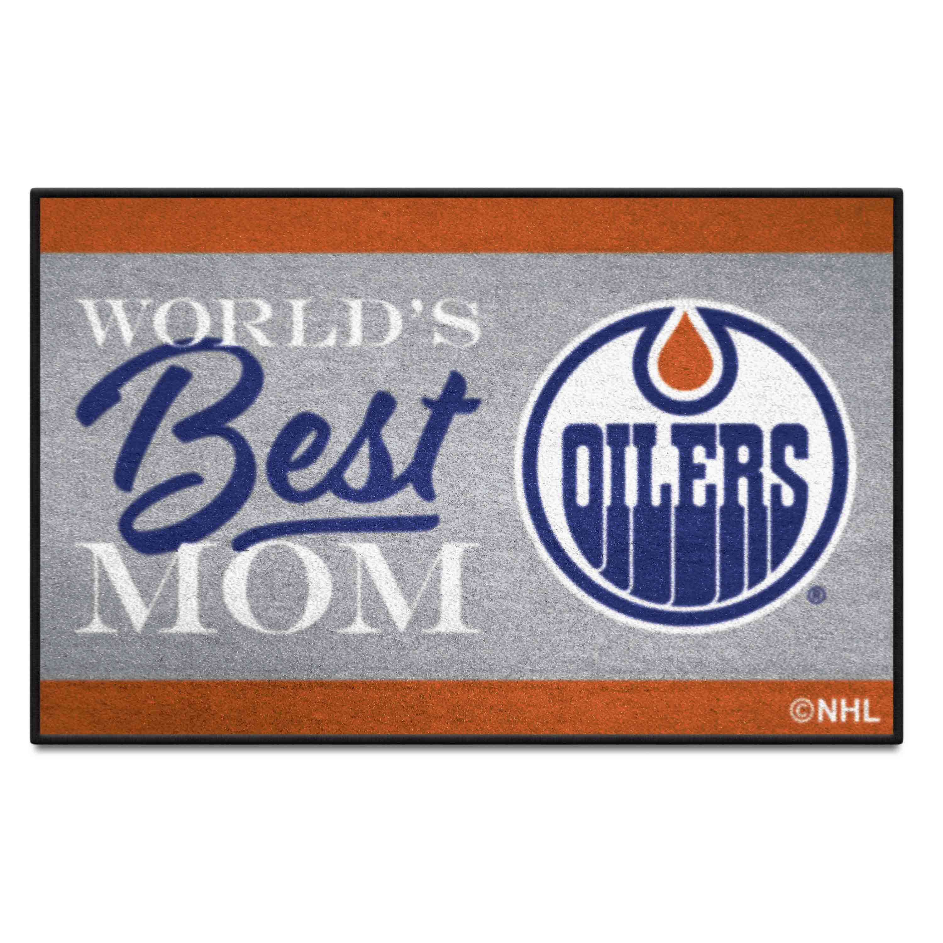 Edmonton Oilers World's Best Mom Starter Mat Accent Rug - 19in. x 30in.