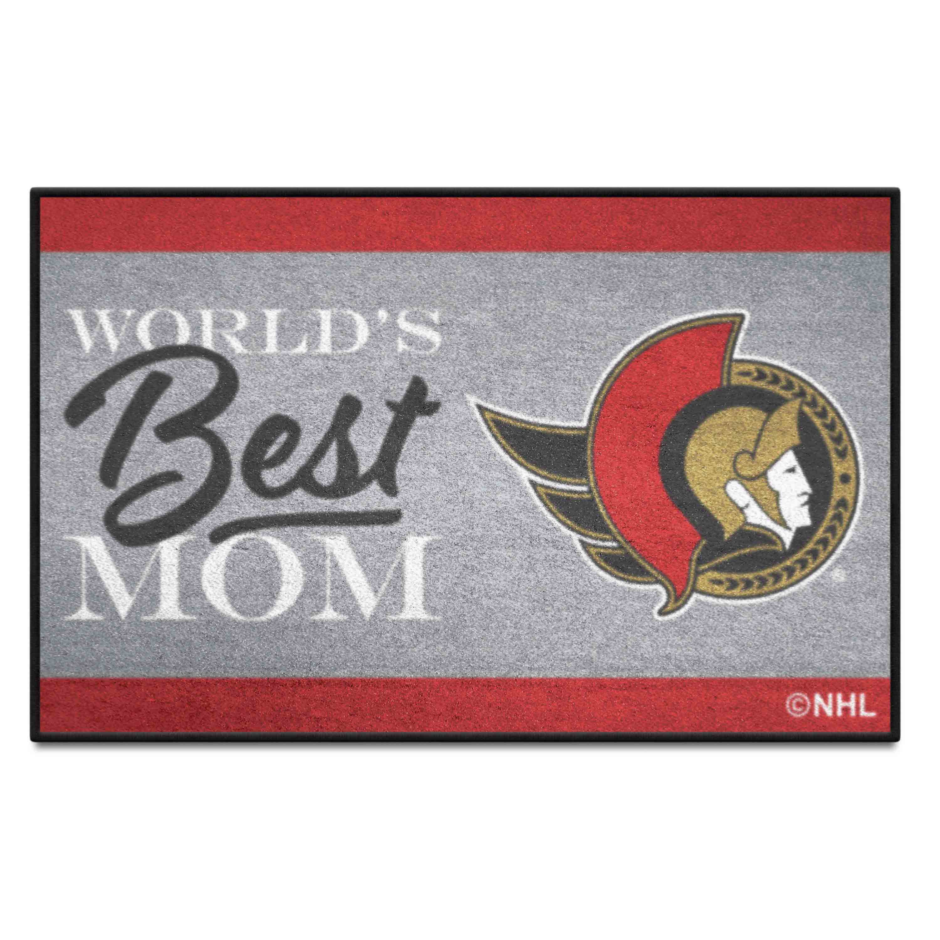 Ottawa Senators World's Best Mom Starter Mat Accent Rug - 19in. x 30in.