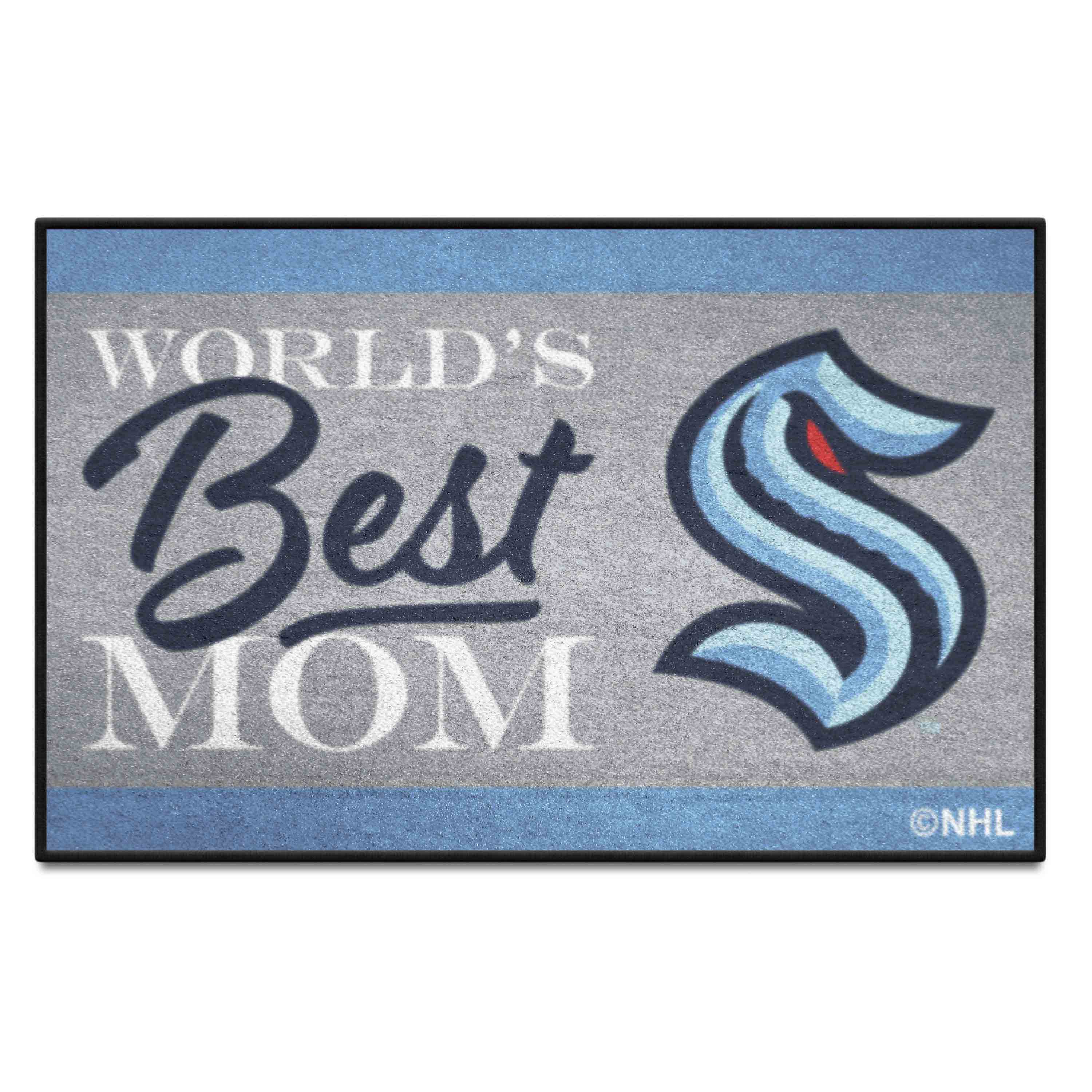 Seattle Kraken World's Best Mom Starter Mat Accent Rug - 19in. x 30in.