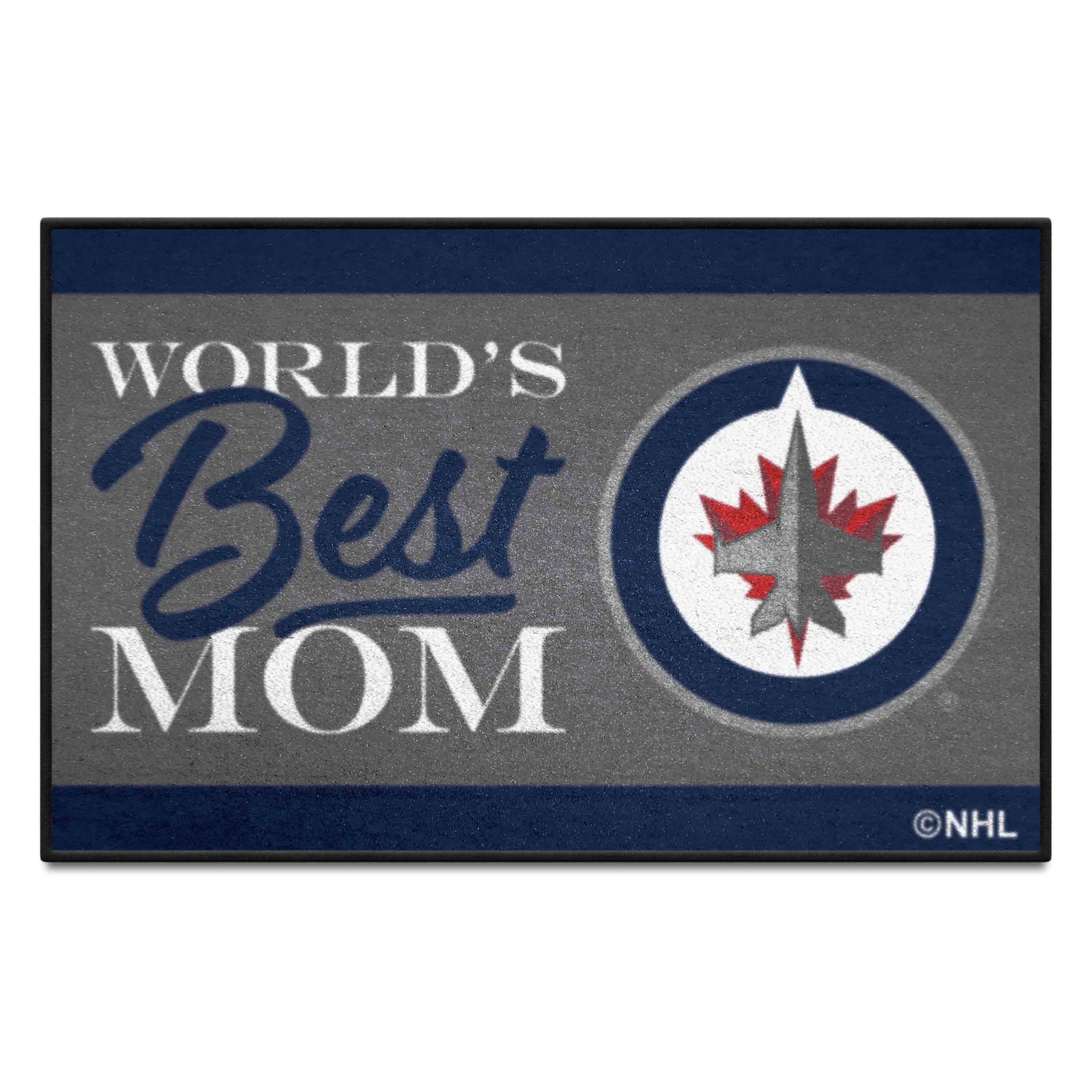 Winnipeg Jets World's Best Mom Starter Mat Accent Rug - 19in. x 30in.