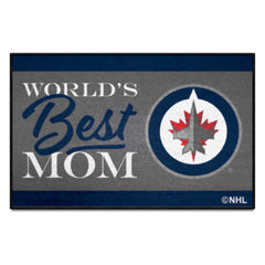 Winnipeg Jets World's Best Mom Starter Mat Accent Rug - 19in. x 30in.