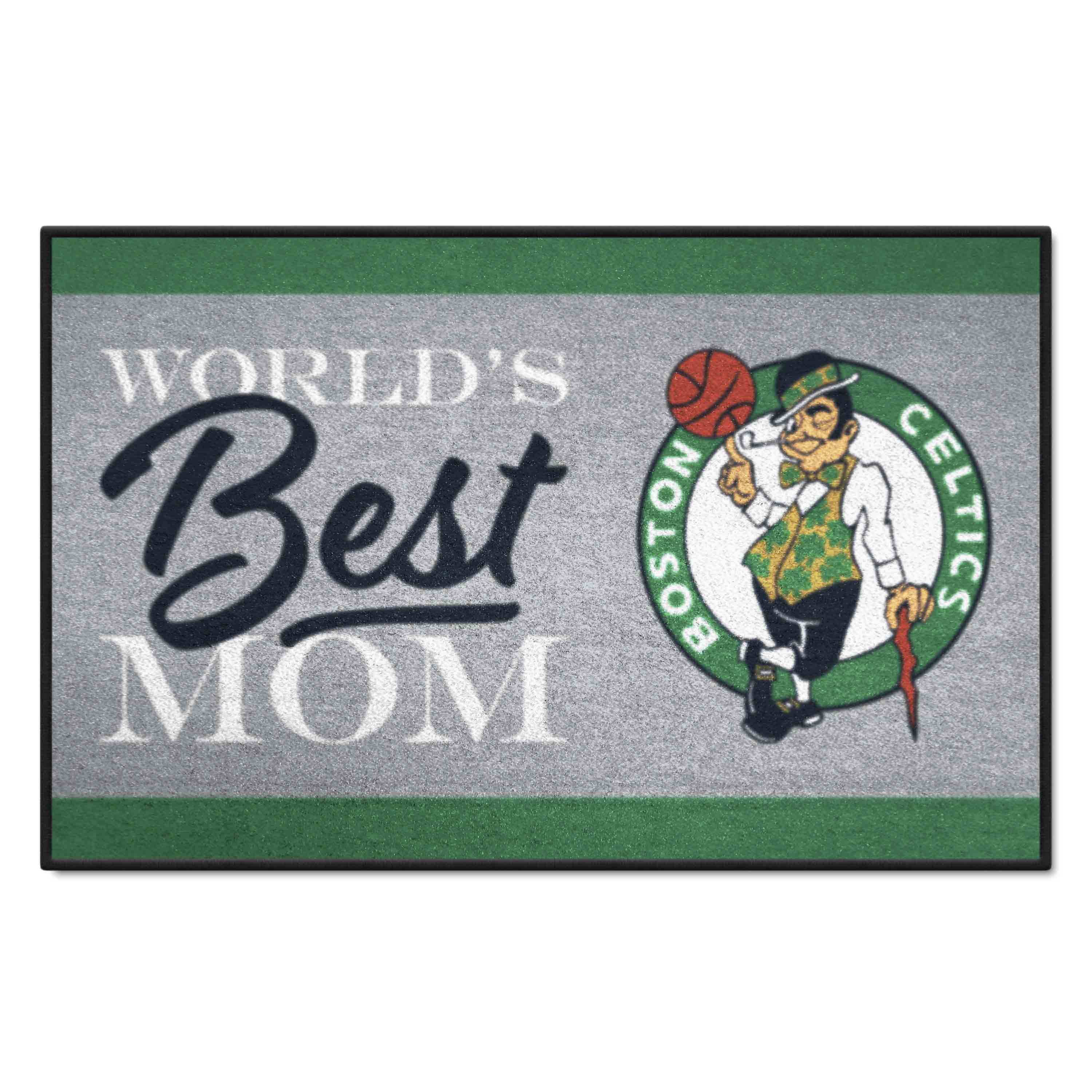 Boston Celtics World's Best Mom Starter Mat Accent Rug - 19in. x 30in. - Boston Celtics