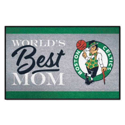 Boston Celtics World's Best Mom Starter Mat Accent Rug - 19in. x 30in. - Boston Celtics