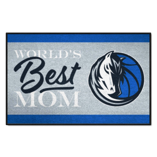 Dallas Mavericks World's Best Mom Starter Mat Accent Rug - 19in. x 30in. - Dallas Mavericks