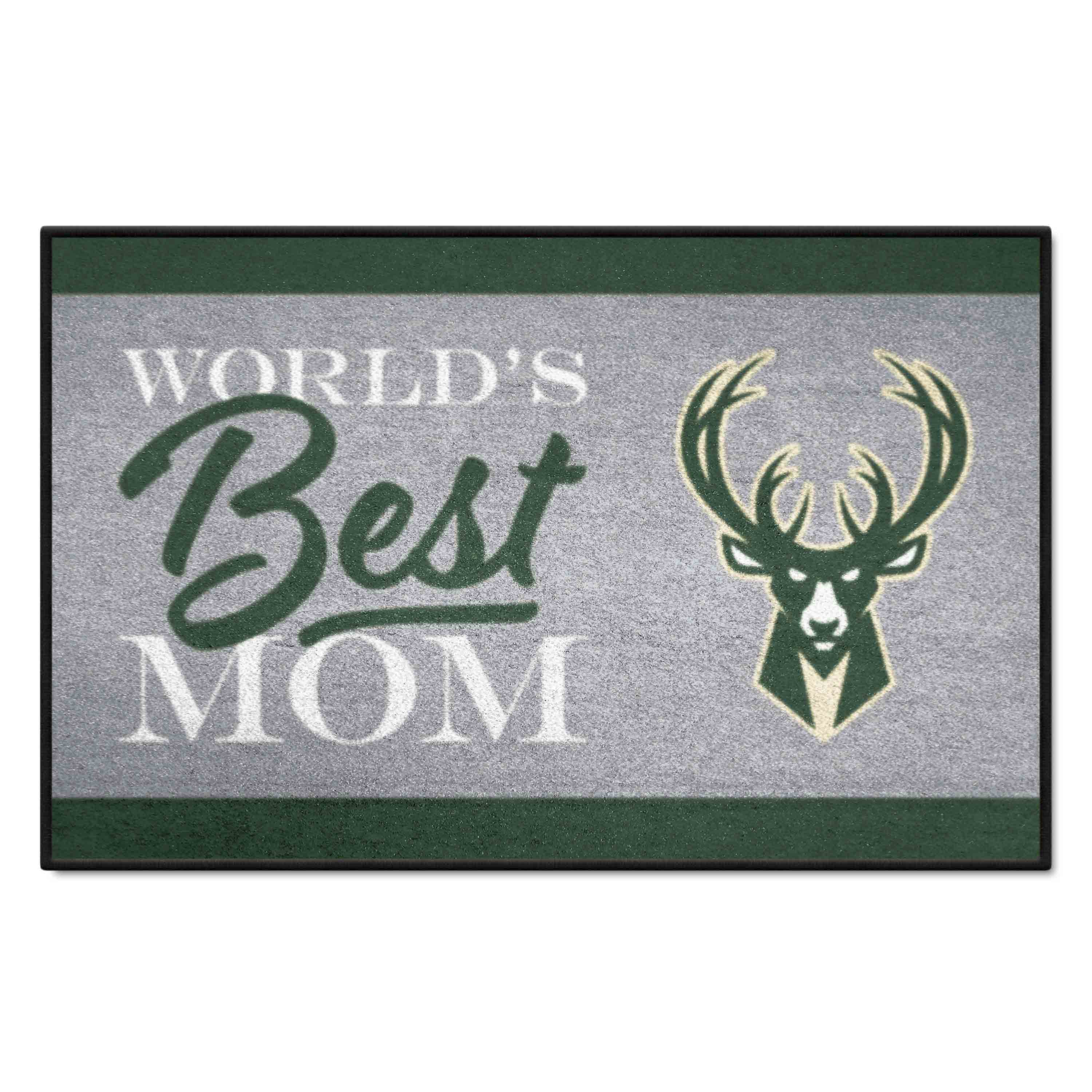 Milwaukee Bucks World's Best Mom Starter Mat Accent Rug - 19in. x 30in.